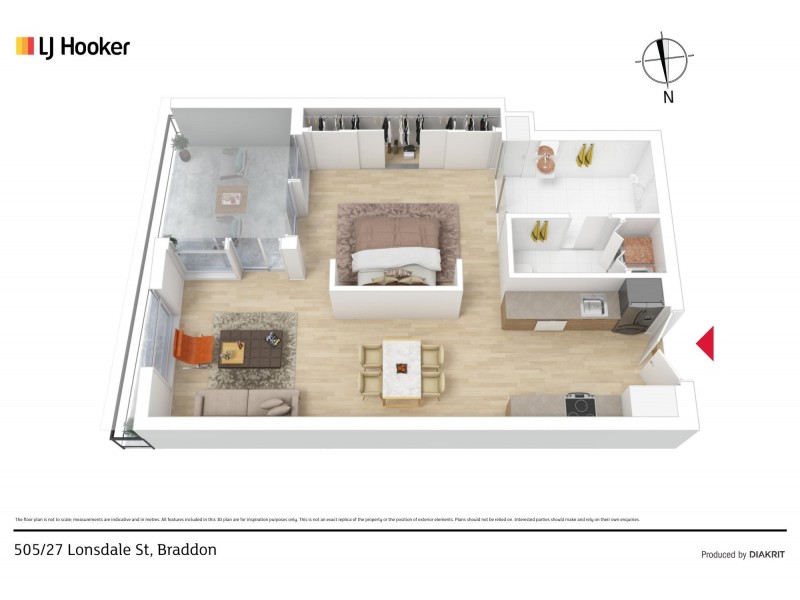 505/27 Lonsdale Street, Braddon ACT 2612 Floorplan