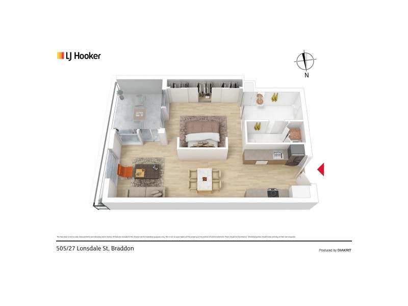 505/27 Lonsdale Street, Braddon ACT 2612 Floorplan