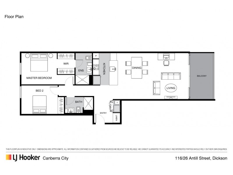 116/26 Antill Street, Dickson ACT 2602 Floorplan