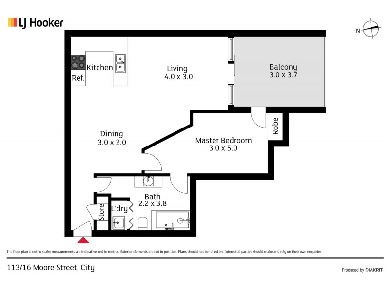 113/16 Moore Street, City ACT 2601 Floorplan