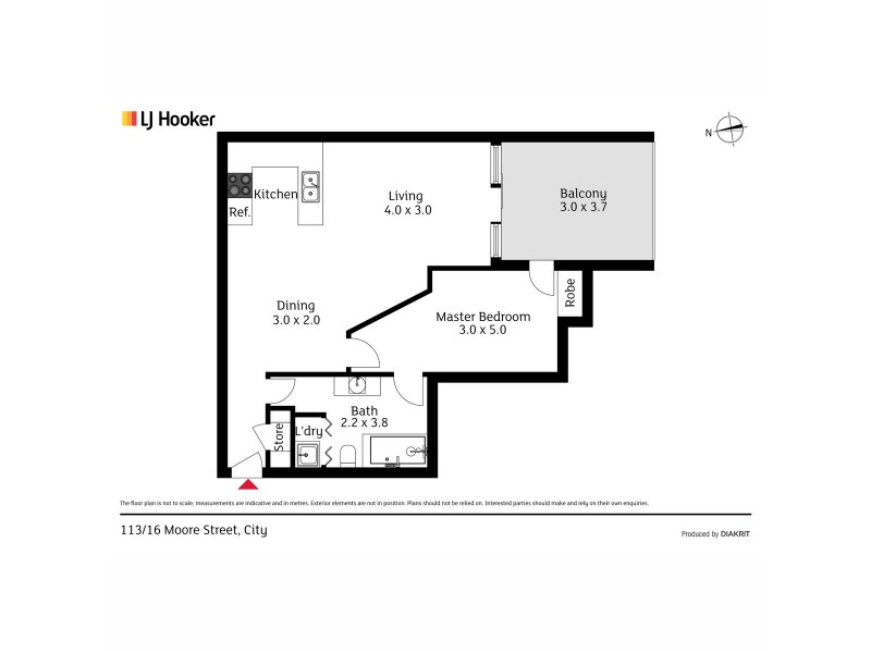 113/16 Moore Street, City ACT 2601 Floorplan