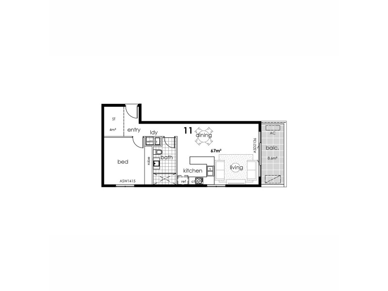 11/35 Berrigan Street, O’connor ACT 2602 Floorplan