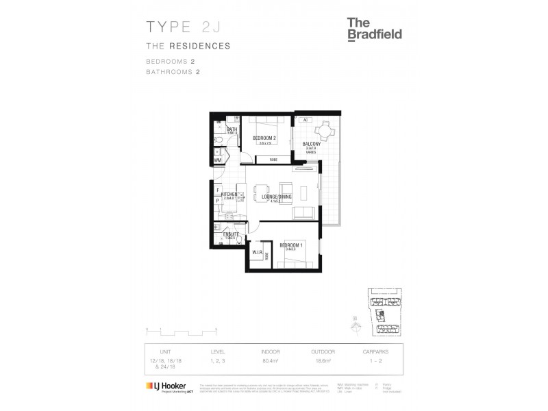 12/18 Bradfield Street, Downer ACT 2602 Floorplan