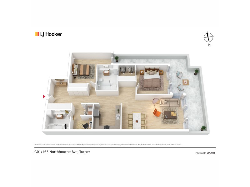 G01/165 Northbourne Avenue, Turner ACT 2612 Floorplan