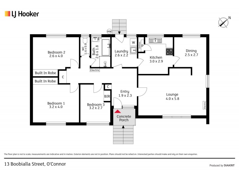 13 Boobialla Street, O’connor ACT 2602 Floorplan