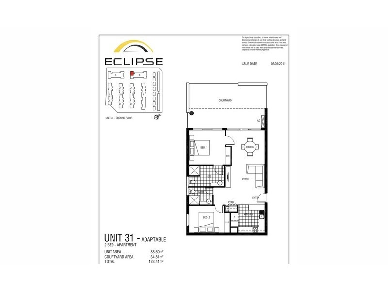 31/136 Thynne Street, Bruce ACT 2617 Floorplan