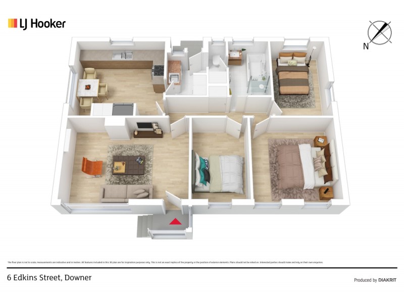 6 Edkins Street, Downer ACT 2602 Floorplan