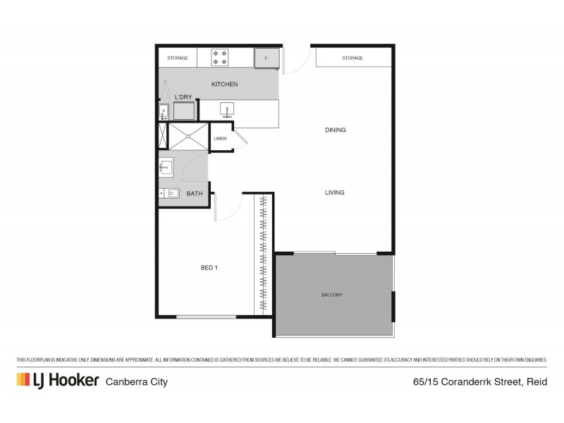 65/15 Coranderrk Street, City ACT 2601 Floorplan