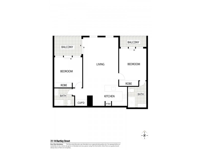 31/14 Hartley Street, Turner ACT 2612 Floorplan
