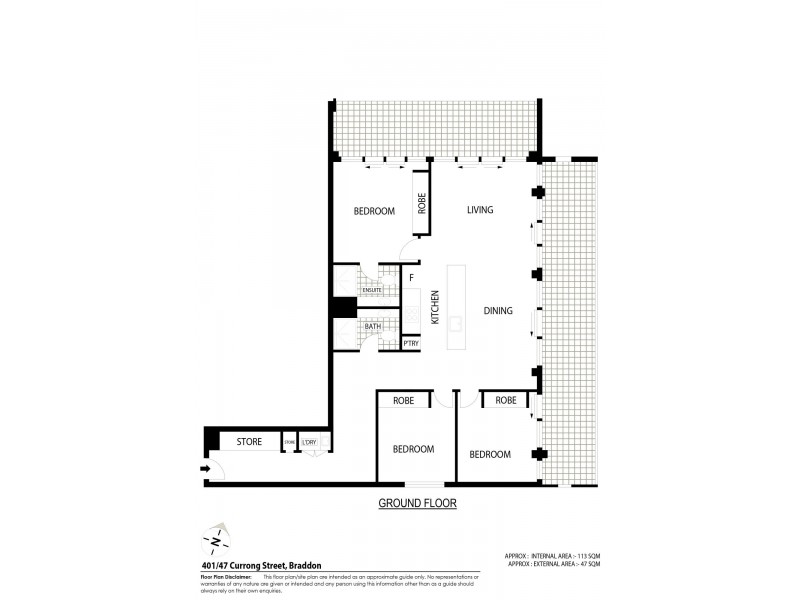 401/47 Currong Street North, Braddon ACT 2612 Floorplan