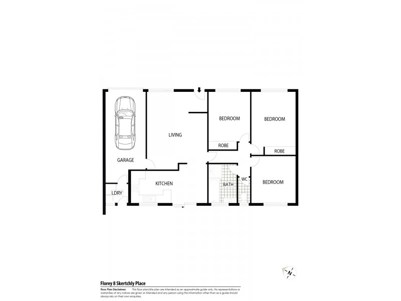 8 Skertchly Place, Florey ACT 2615 Floorplan