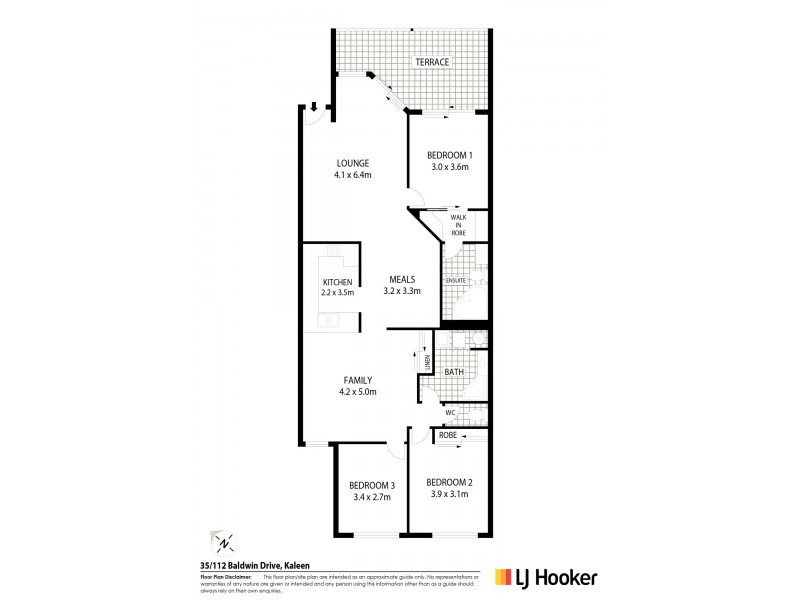 35/112 Baldwin Drive, Kaleen ACT 2617 Floorplan