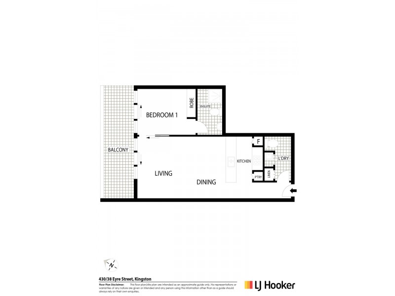 430/38 Eyre Street, Kingston ACT 2604 Floorplan