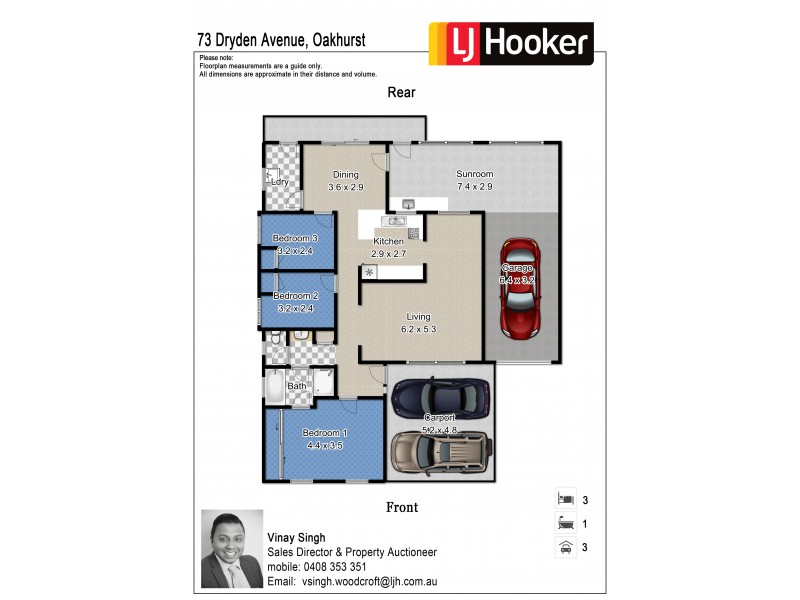 73 Dryden Avenue, Oakhurst NSW 2761 Floorplan