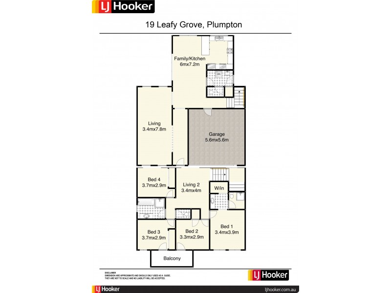 19 Leafy  Grove, Plumpton NSW 2761 Floorplan