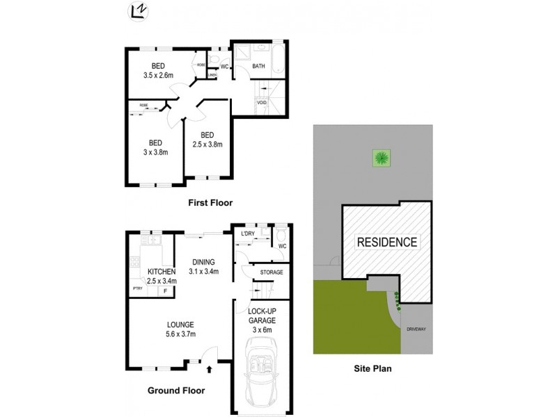 1/12 Pattern Place, Woodcroft NSW 2767 Floorplan