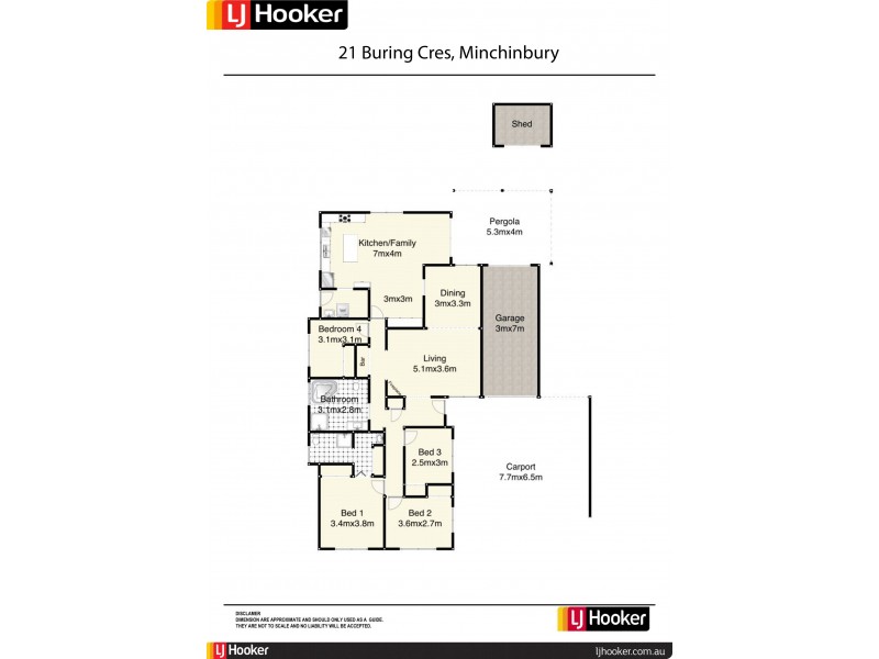 21 Buring Crescent, Minchinbury NSW 2770 Floorplan
