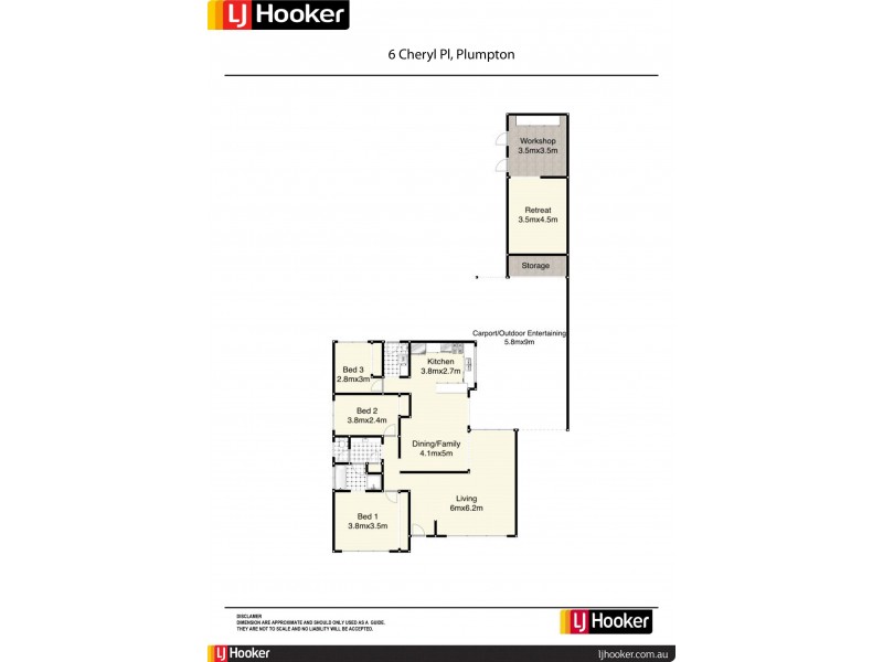 6 Cheryl Place, Plumpton NSW 2761 Floorplan