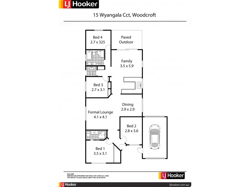 15 Wyangala Circuit, Woodcroft NSW 2767 Floorplan