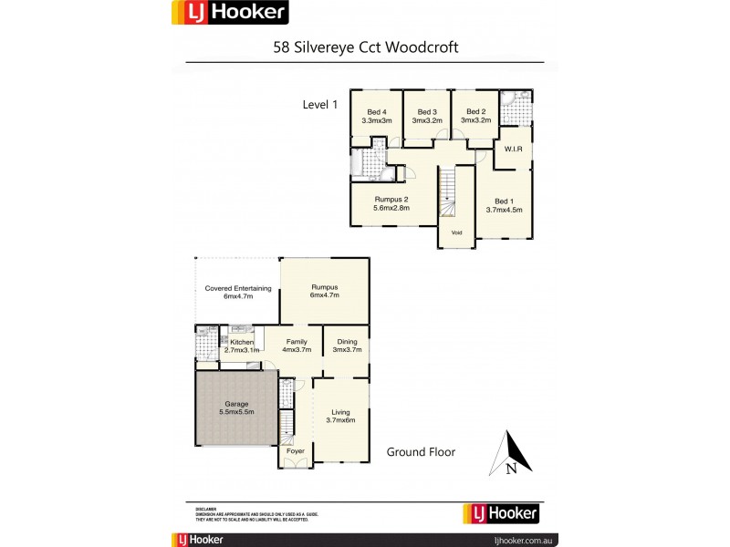58 Silvereye Circuit, Woodcroft NSW 2767 Floorplan