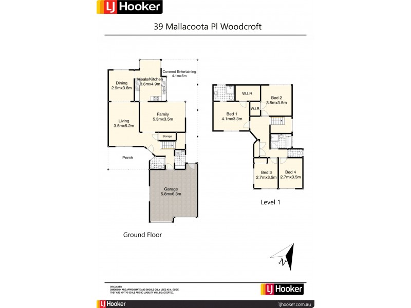 39 Mallacoota Place, Woodcroft NSW 2767 Floorplan