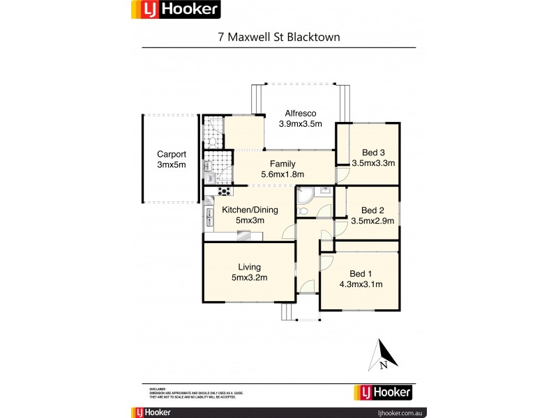 7 Maxwell Street, Blacktown NSW 2148 Floorplan