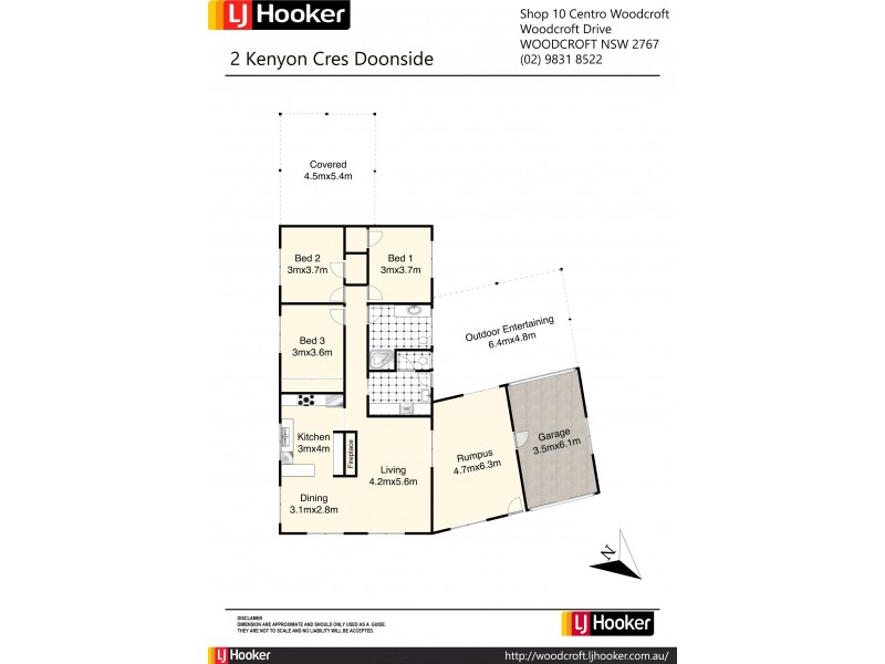 2 Kenyon Crescent, Doonside NSW 2767 Floorplan