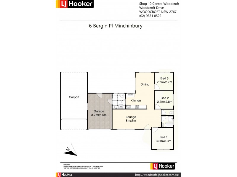 6 Bergin Place, Minchinbury NSW 2770 Floorplan