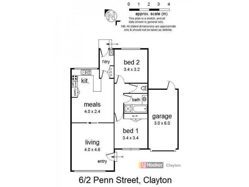 6/2 Penn Street, Clayton VIC 3168 Floorplan