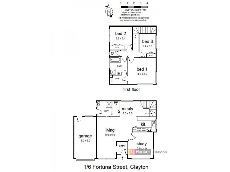 1/6 Fortuna Street, Clayton VIC 3168 Floorplan