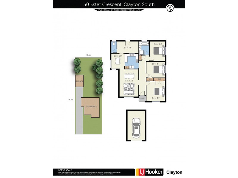 30 Ester Crescent, Clayton South VIC 3169 Floorplan