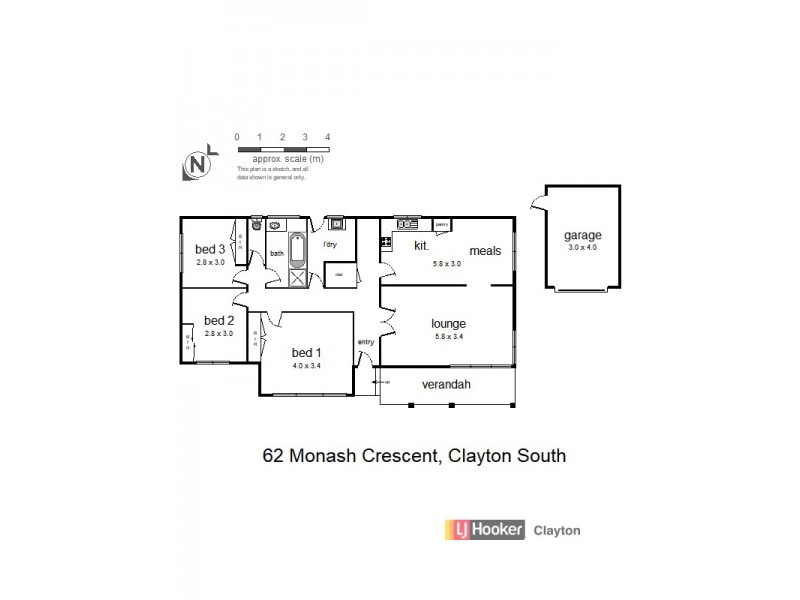 62 Monash Crescent, Clayton South VIC 3169 Floorplan