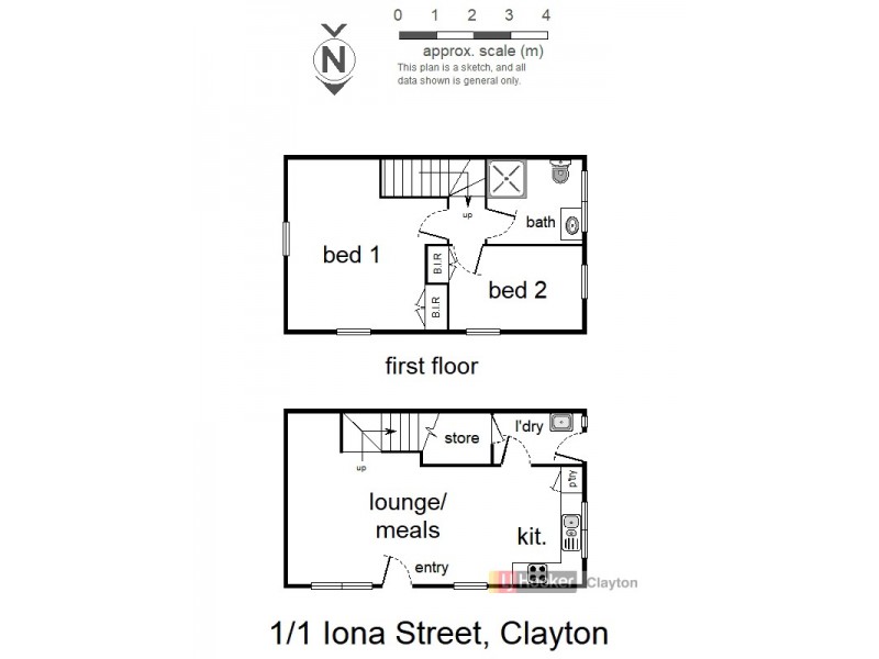 Unit 1/1 Iona Street, Clayton VIC 3168 Floorplan
