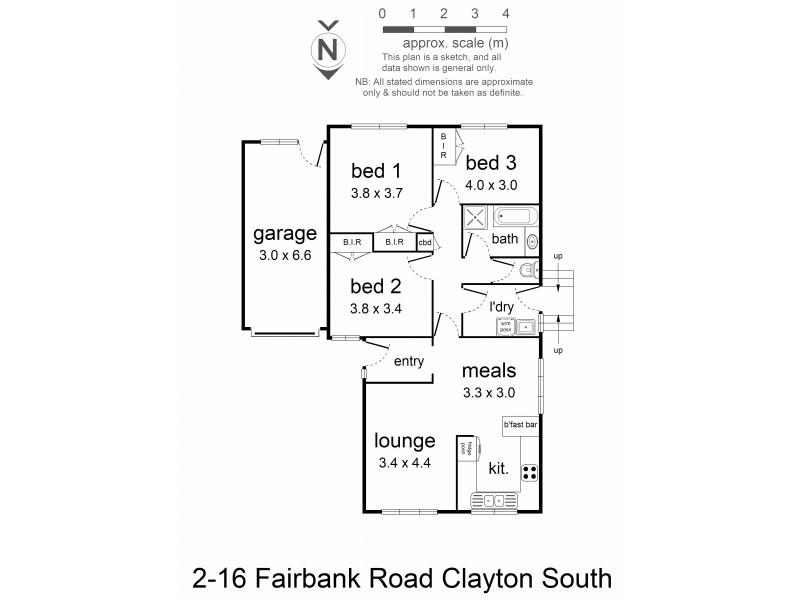 Unit 2 (16A)/16 Fairbank Road, Clayton South VIC 3169 Floorplan
