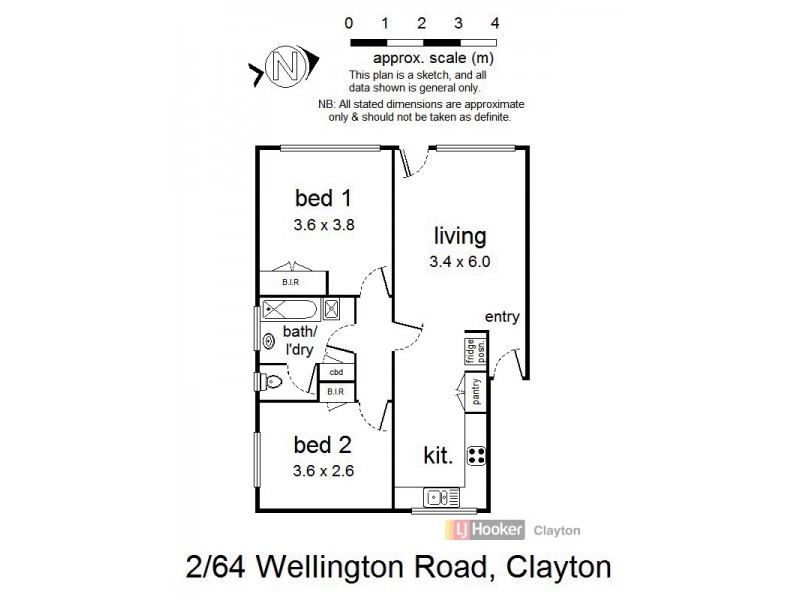 2/64 Wellington Road, Clayton VIC 3168 Floorplan