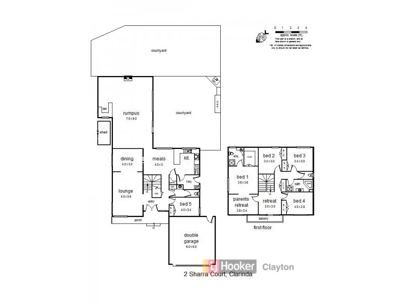 2 Sharra Court, Clarinda VIC 3169 Floorplan