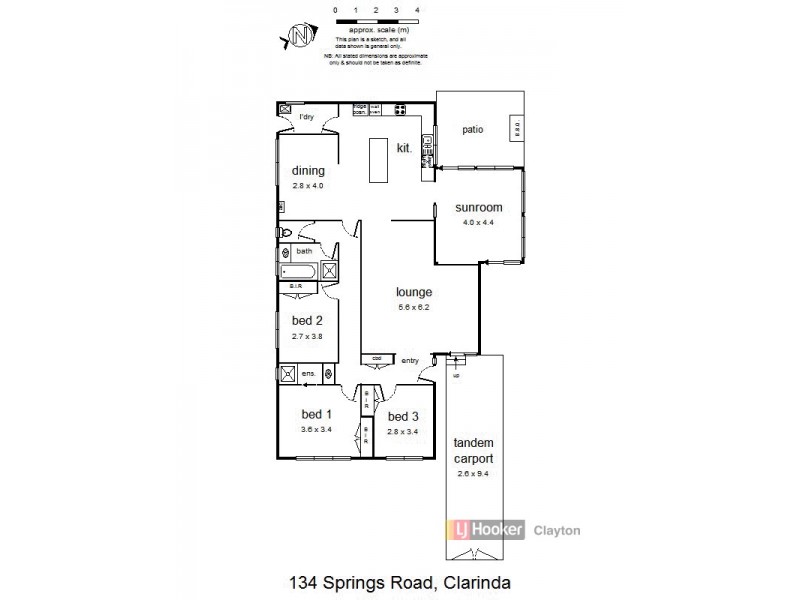 134 Springs Road, Clarinda VIC 3169 Floorplan
