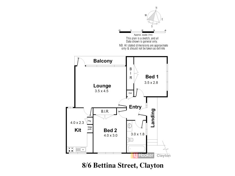 8/6 Bettina Street, Clayton VIC 3168 Floorplan