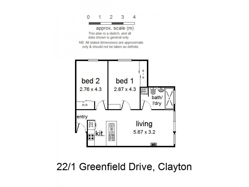 Apartment 22/1 Greenfield Drive, Clayton VIC 3168 Floorplan