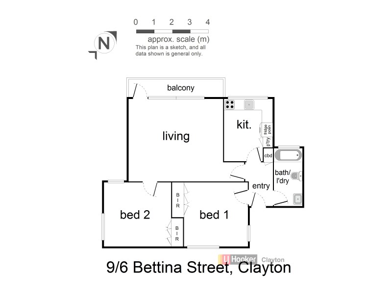 Apartment 9/6 Bettina Street, Clayton VIC 3168 Floorplan