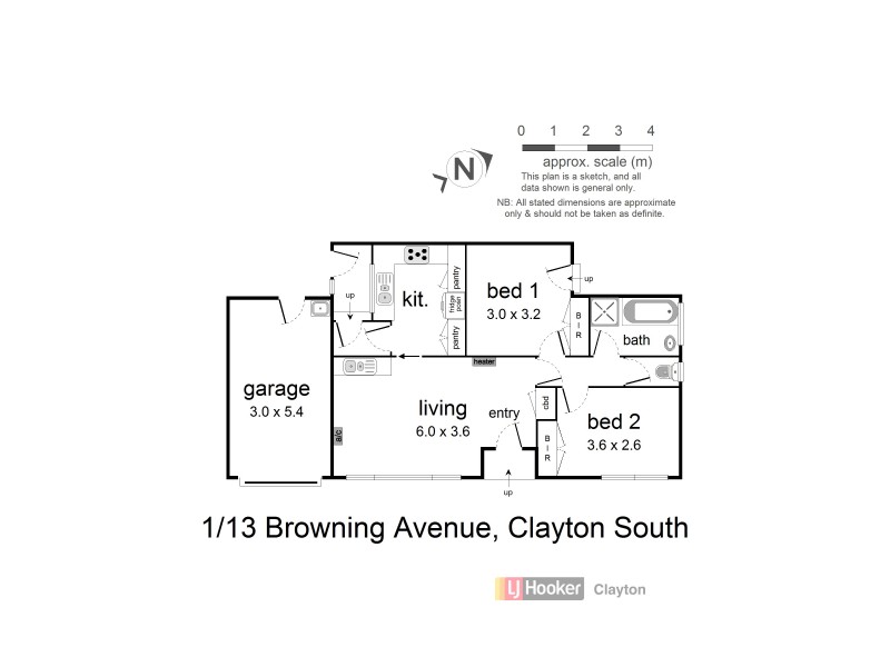 Unit 1/13 Browning Avenue, Clayton South VIC 3169 Floorplan