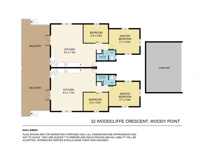 32 Woodcliffe Crescent, Woody Point QLD 4019 Floorplan