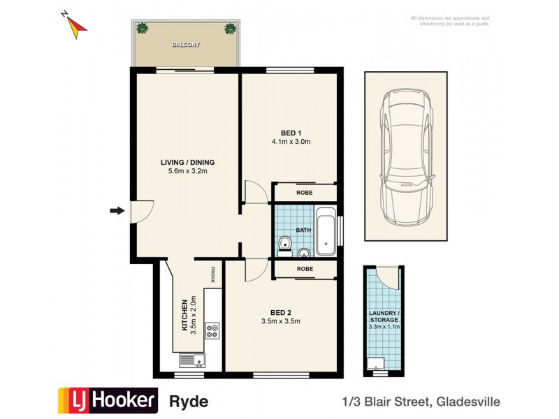 1/3 Blair Street, Gladesville NSW 2111 Floorplan