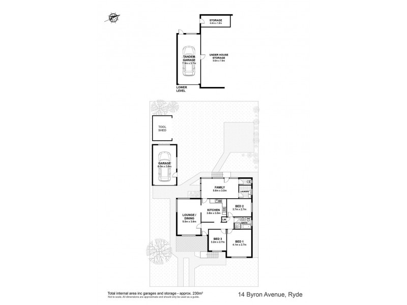 14 Byron Avenue, Ryde NSW 2112 Floorplan