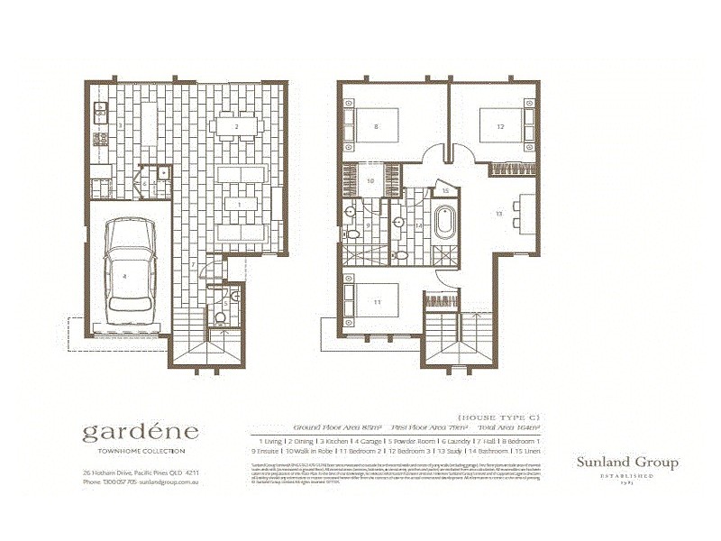 57/26 Hotham Drive, Pacific Pines QLD 4211 Floorplan