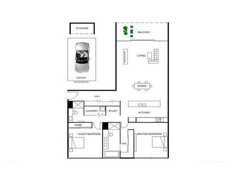 2403/1 Marina Promenade, Paradise Point QLD 4216 Floorplan