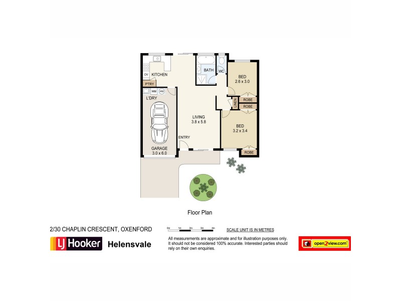 1/30 Chaplin Crescent, Oxenford QLD 4210 Floorplan