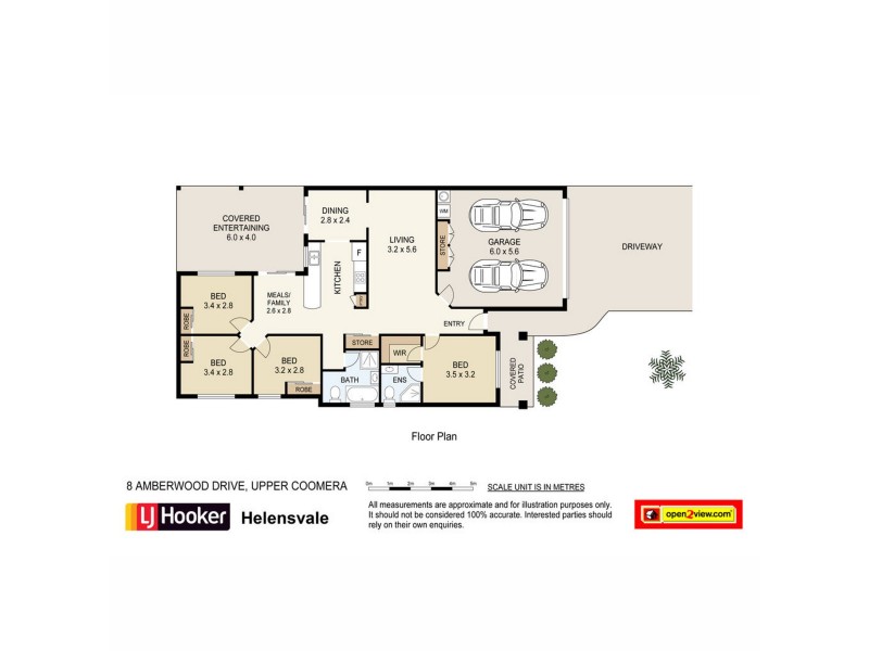 8 Amberwood Drive, Upper Coomera QLD 4209 Floorplan