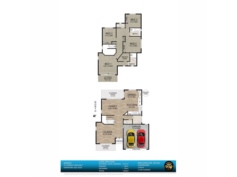 13 Caragh Crescent, Oxenford QLD 4210 Floorplan