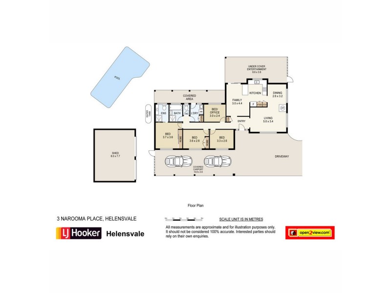 3 Narooma Place, Helensvale QLD 4212 Floorplan